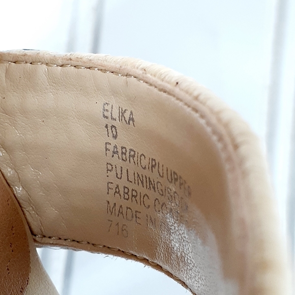 Steve Madden Elika Women Open Toe Synthetic Tan Wedge Sandal - Picture 14 of 14